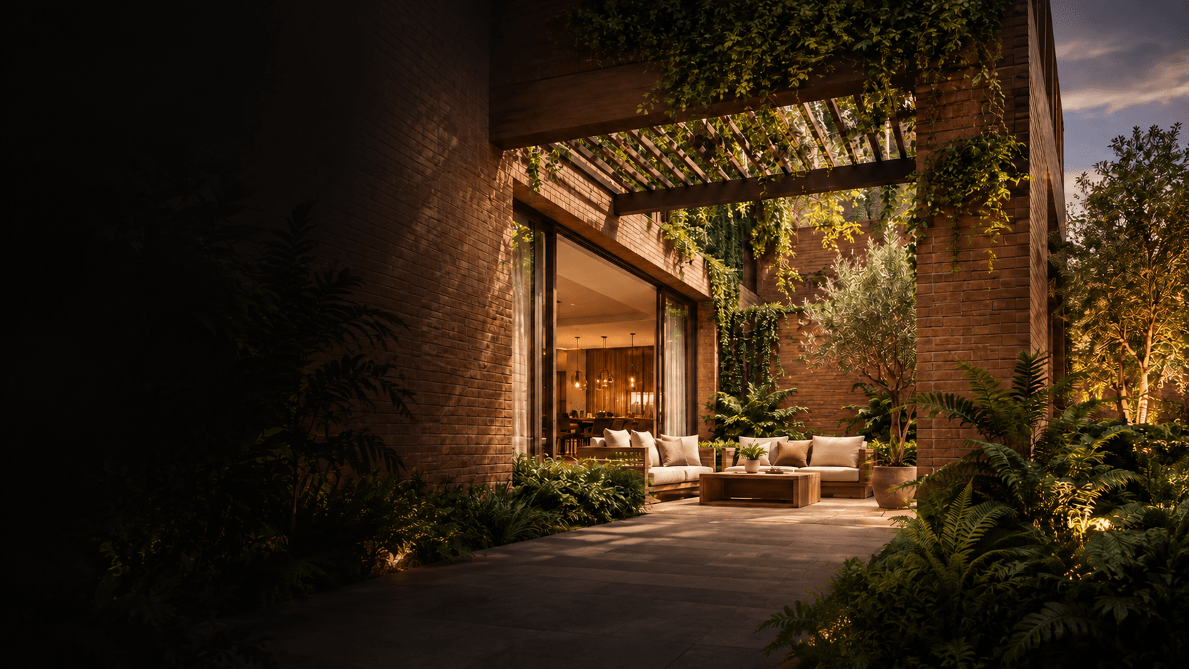 Shriram Villaments courtyard